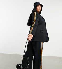 Черные широкие брюки adidas x Ivy Park Plus-Черный