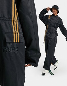 Черный комбинезон прямого кроя adidas x Ivy Park