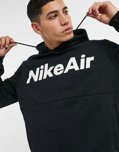 Черное худи с логотипом Nike Air-Черный