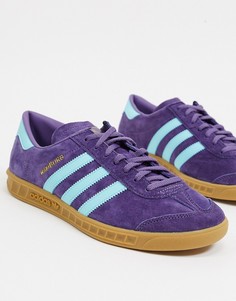 Фиолетовые кроссовки adidas Originals Hamburg-Красный