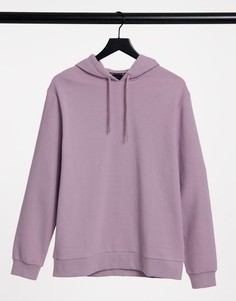 Худи в рубчик фиолетового цвета ASOS DESIGN-Фиолетовый