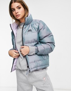 Двусторонний пуховик голубого и лилового цвета Helly Hansen YU-Многоцветный