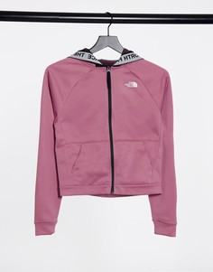 Розовый худи на молнии The North Face TNL