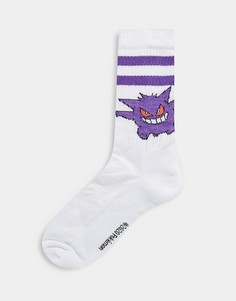 Спортивные носки с принтом покемона Генгара ASOS DESIGN-Многоцветный