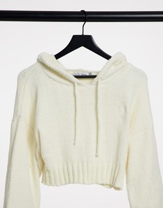 Белый вязаный худи от комплекта In The Style x Billie Faiers