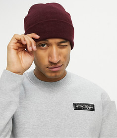 Бордовая шапка-бини Bershka-Красный