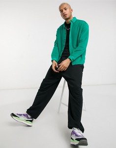 Ярко-зеленая флисовая oversize-рубашка в стиле 90-х ASOS DESIGN-Зеленый