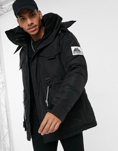 Черная байкерская куртка River Island-Черный