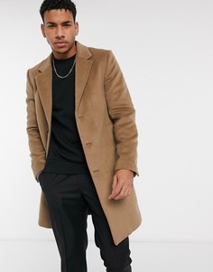 Коричневое пальто River Island-Коричневый