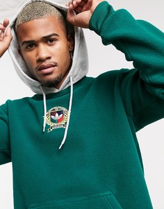 Худи из флиса зеленого цвета с университетской эмблемой adidas Originals-Зеленый