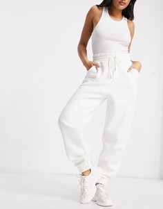 Белоснежные очень свободные джоггеры в стиле oversized ASOS DESIGN Hourglass-Белый