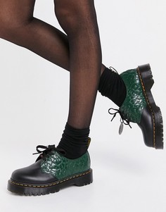 Черные массивные туфли на платформе со шнурками и логотипом Dr Martens x X Girl-Черный