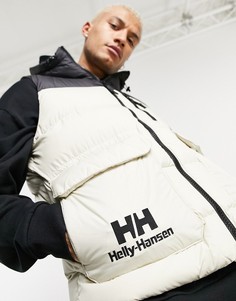 Белый дутый жилет Helly Hansen YU