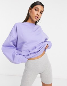Свитшот-кокон в стиле "super oversized" с декоративными вставками лавандового цвета ASOS DESIGN-Фиолетовый