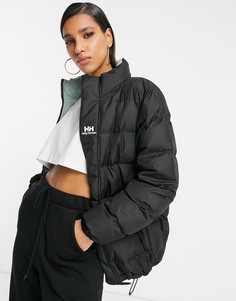 Черный двусторонний пуховик Helly Hansen YU-Белый