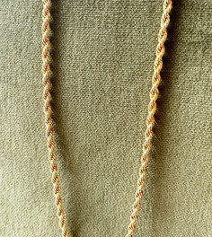 Позолоченное ожерелье из витой цепочки длиной 20 дюймов Orelia Exclusive-Золотистый