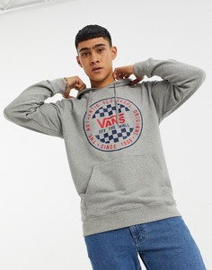 Худи с логотипом-принтом Vans-Серый