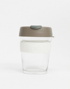 Коричневая многоразовая кружка объемом 12 унций KeepCup Latte-Бесцветный