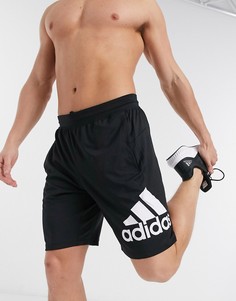 Черные шорты с логотипом adidas Training-Черный
