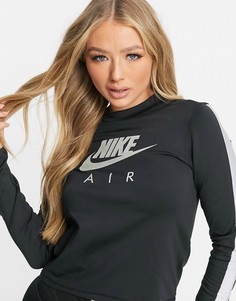Черный лонгслив Nike Running Air
