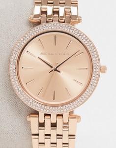 Часы цвета розового золота Michael Kors MK3192 Darci-Золотистый