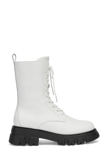 Белые кожаные ботинки Liam Ash