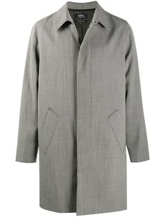 A.P.C. тренч New England в ломаную клетку