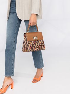 Furla сумка-тоут с монограммой