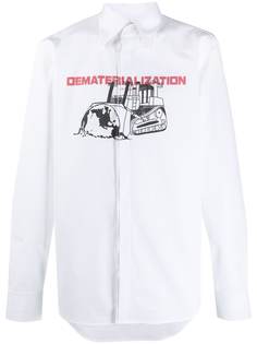 Off-White DEMATERIALIZAT CLASSIC SHIRT WHITE RED