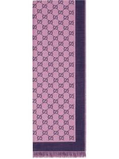 Gucci жаккардовый шарф с логотипом GG