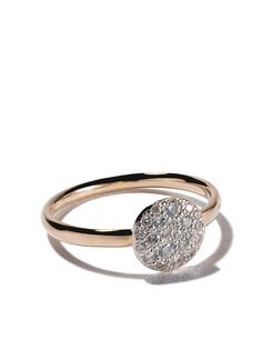 Pomellato 18kt rose gold small Sabbia diamond ring