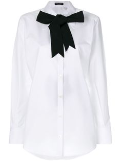 Dolce & Gabbana рубашка с контрастным бантом