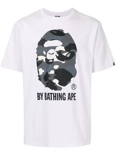 A BATHING APE® футболка Camo с логотипом