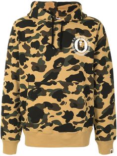 A BATHING APE® худи с камуфляжным принтом и логотипом