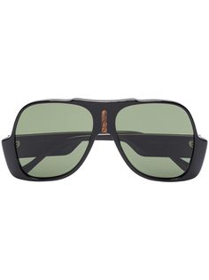 Gucci Eyewear солнцезащитные очки-авиаторы в массивной оправе