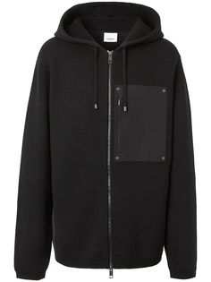 Burberry худи с контрастным карманом