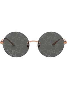 Dolce & Gabbana Eyewear круглые солнцезащитные очки в безободковой оправе
