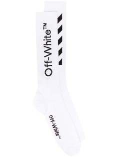 Off-White носки с диагональными полосками
