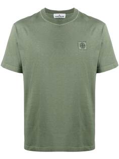 Stone Island футболка с нашивкой-логотипом