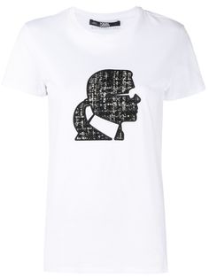 Karl Lagerfeld футболка с принтом Karl