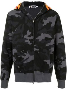 A BATHING APE® худи на молнии с нашивкой
