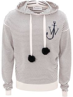 JW Anderson POM POM STRIPED HOODIE