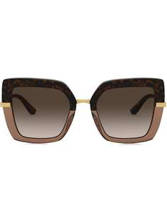 Dolce & Gabbana Eyewear солнцезащитные очки в квадратной оправе