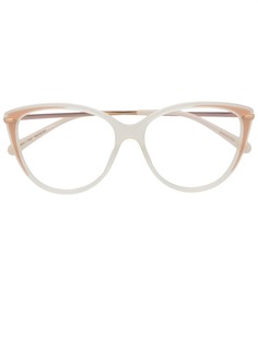 Pomellato Eyewear очки в прозрачной оправе кошачий глаз