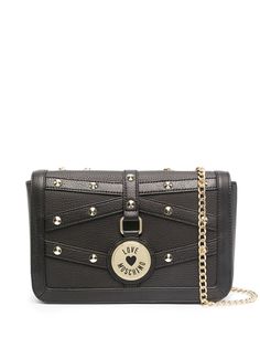 Love Moschino сумка через плечо с заклепками и ремнем-цепочкой