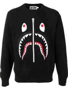 A BATHING APE® толстовка с круглым вырезом и принтом