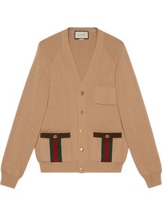 Gucci кардиган с отделкой Web