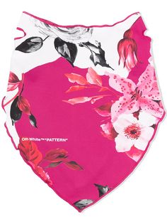Off-White FLOWERS BANDANA MASK FUCHSIA NO COLOR