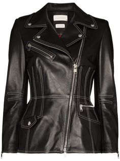 Alexander McQueen Leather Biker Jacket