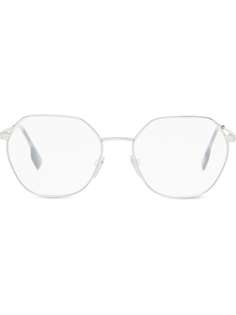 Burberry geometric-frame clear-lens glasses